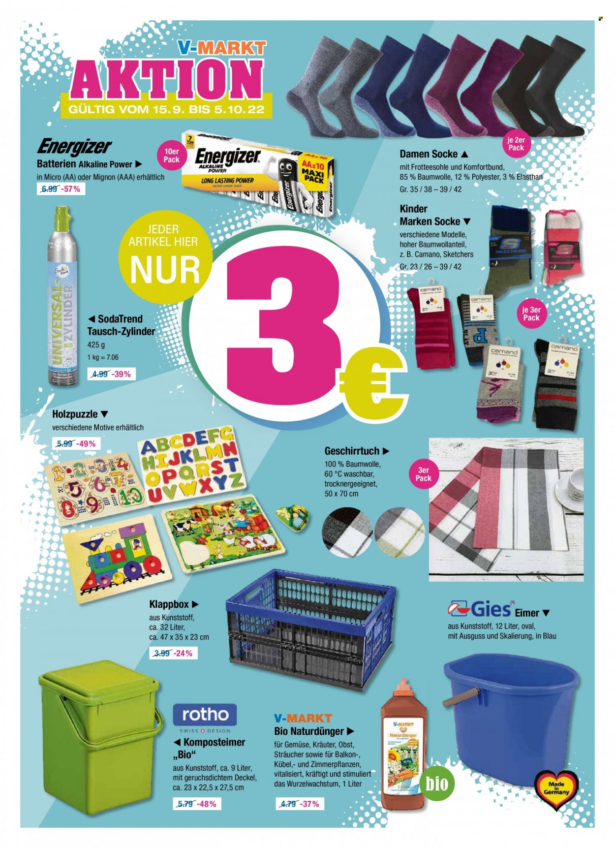 V-Markt Prospekte  - 15.09.2022 - 5.10.2022. Seite 1