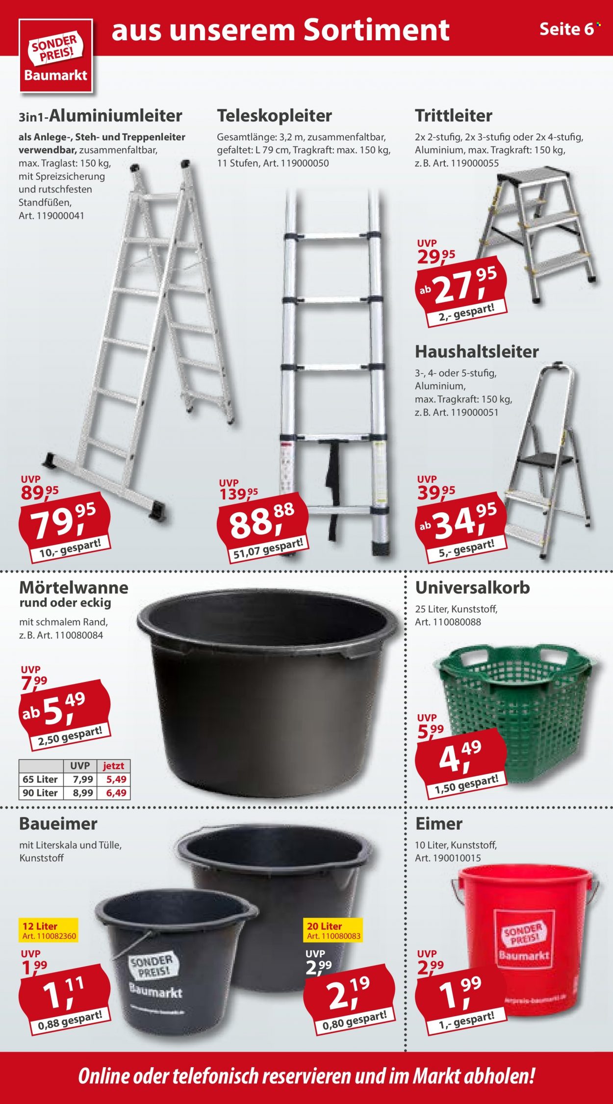 Sonderpreis-Baumarkt Prospekte  - 17.09.2022 - 23.09.2022. Seite 6