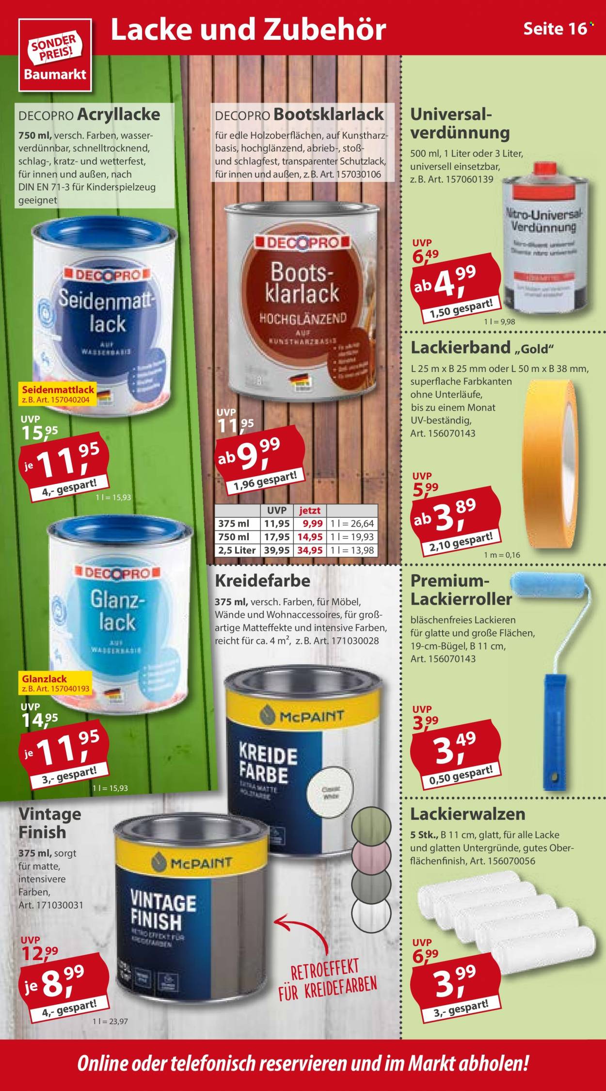 Sonderpreis-Baumarkt Prospekte  - 17.09.2022 - 23.09.2022. Seite 16