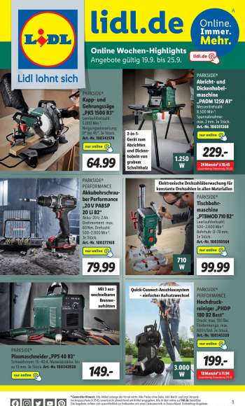 Prospekte Lidl - 19.09.2022 - 25.09.2022.