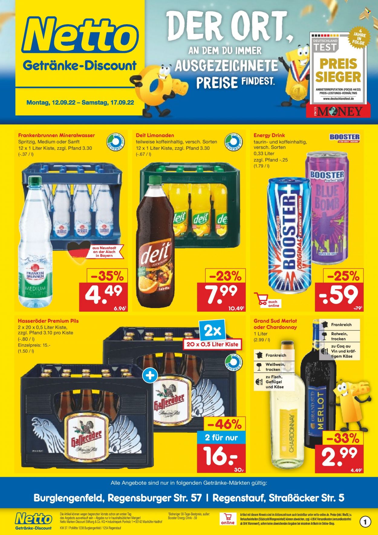 Netto Marken-Discount Prospekte  - 12.09.2022 - 17.09.2022. Seite 1