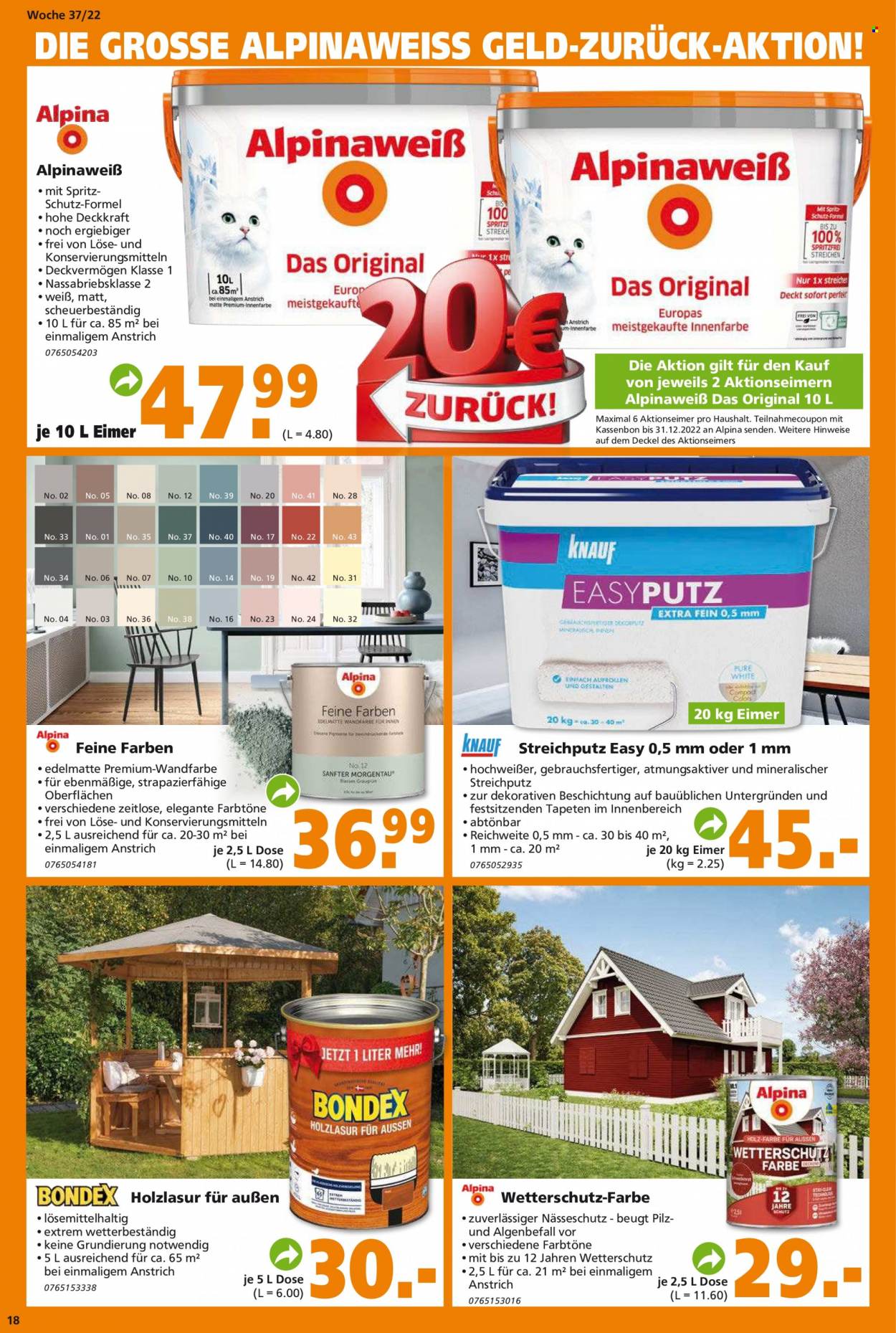 Globus Baumarkt Prospekte  - 12.09.2022 - 17.09.2022. Seite 18