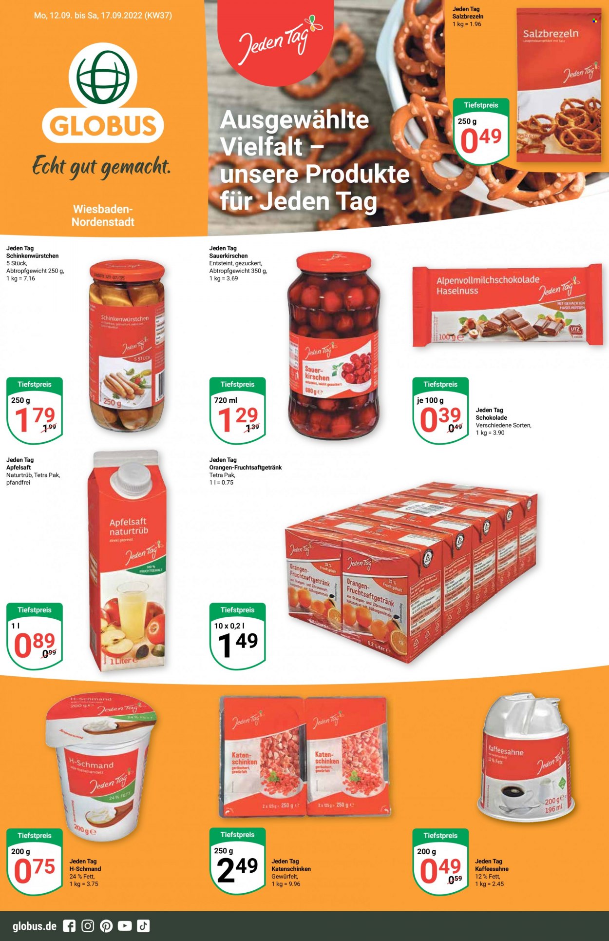Globus Prospekte  - 12.09.2022 - 17.09.2022. Seite 1