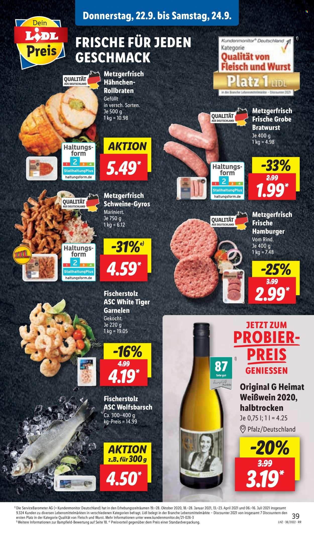 Lidl Prospekte  - 19.09.2022 - 24.09.2022. Seite 39