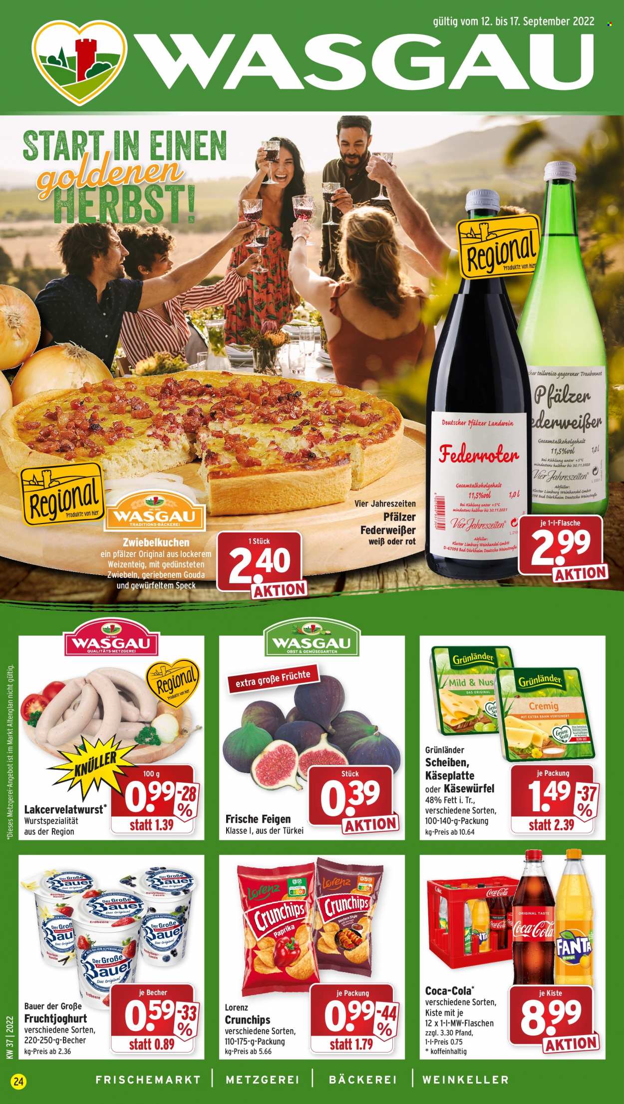 Wasgau Prospekte  - 12.09.2022 - 17.09.2022. Seite 1