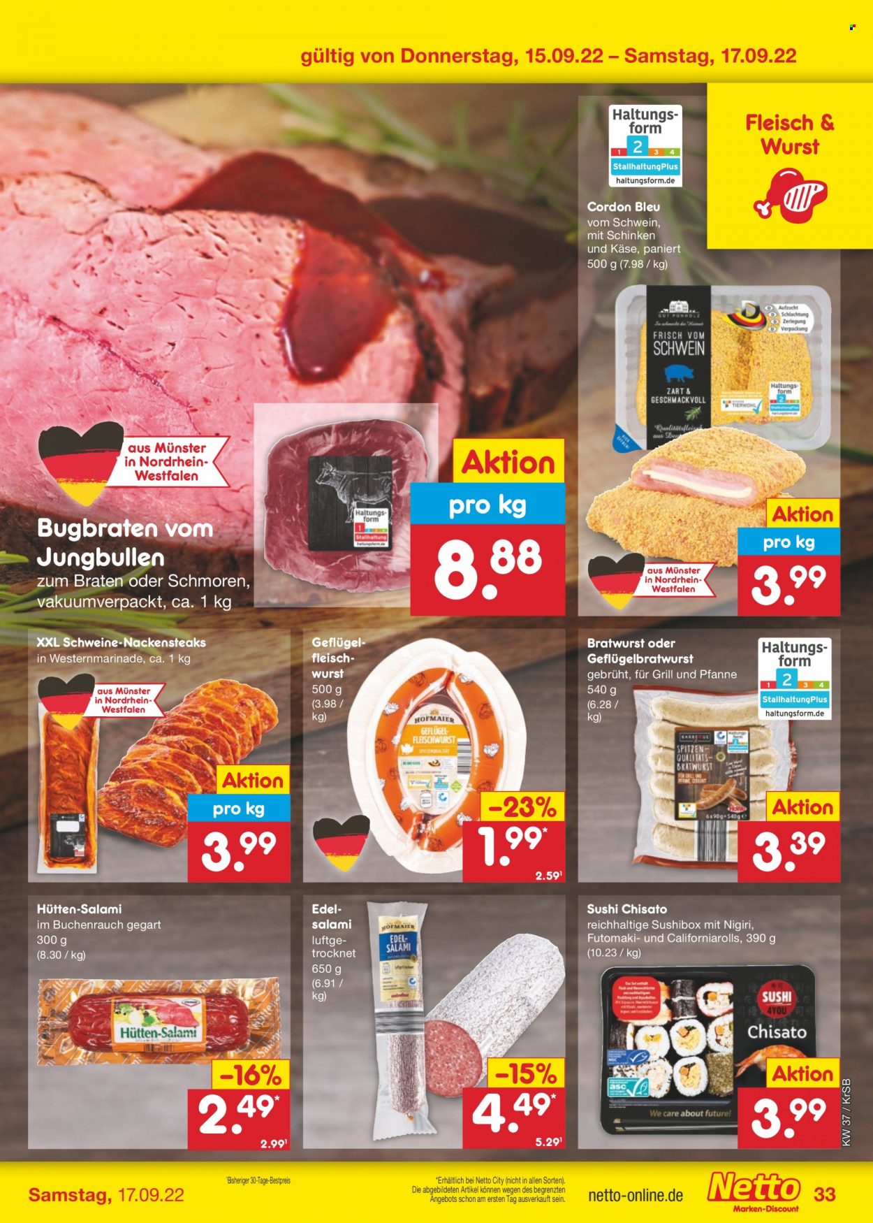 Netto Marken-Discount Prospekte  - 12.09.2022 - 17.09.2022. Seite 33