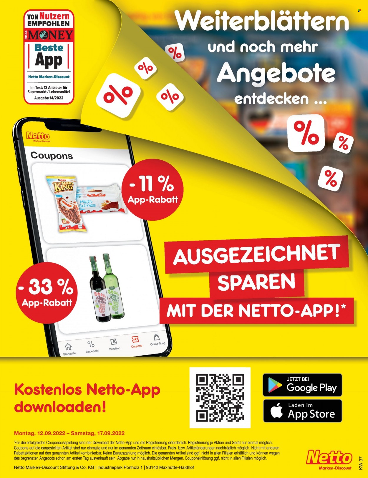 Netto Marken-Discount Prospekte  - 12.09.2022 - 17.09.2022. Seite 41