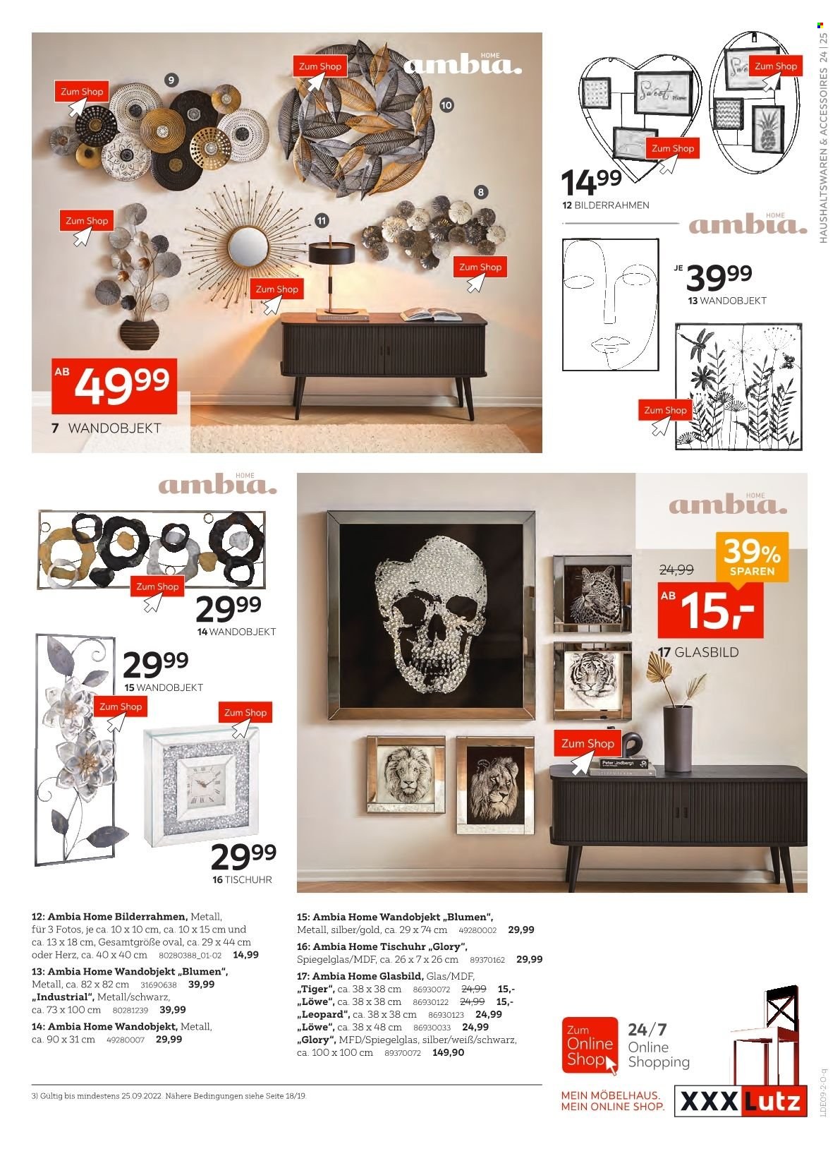 XXXLutz Prospekte  - 12.09.2022 - 25.09.2022. Seite 25