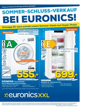Prospekte Euronics - 14.09.2022 - 20.09.2022.