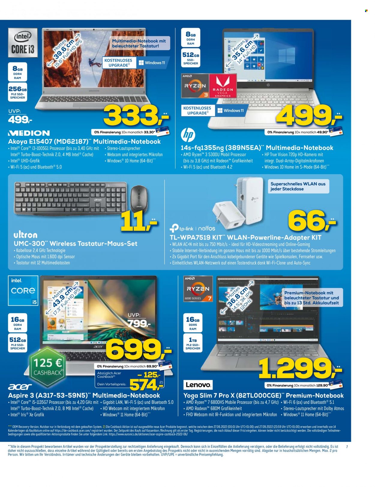 Euronics Prospekte  - 14.09.2022 - 20.09.2022. Seite 7