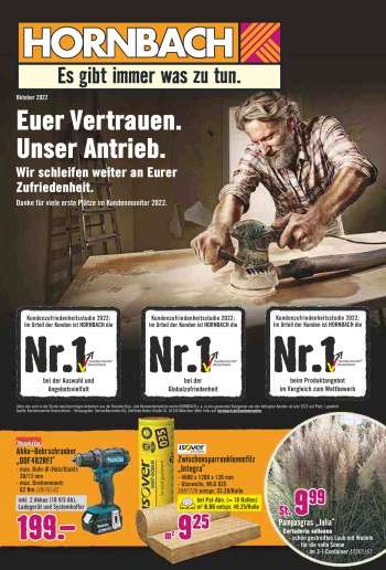 Prospekte Hornbach - 15.09.2022 - 12.10.2022.
