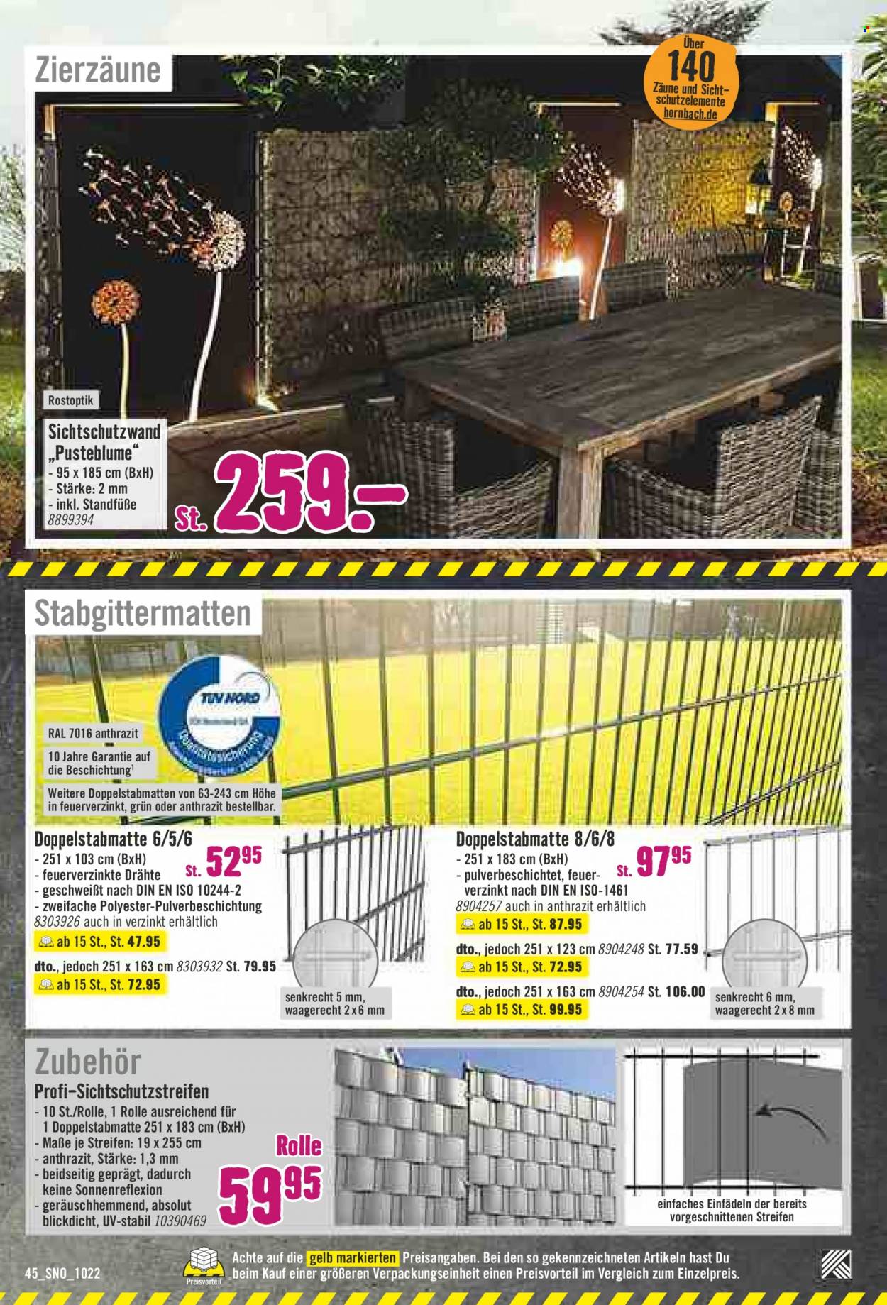 Hornbach Prospekte  - 15.09.2022 - 12.10.2022. Seite 45