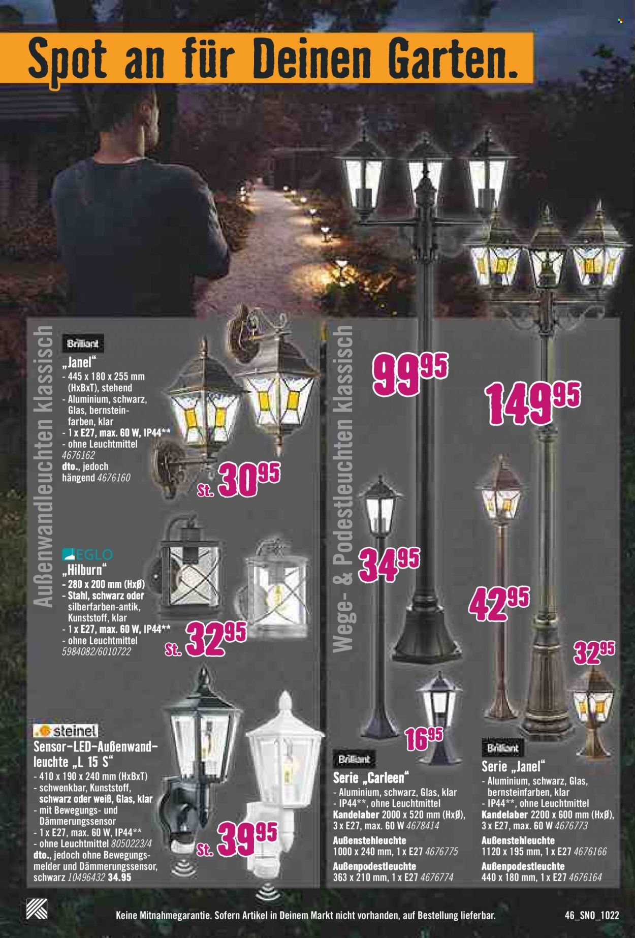 Hornbach Prospekte  - 15.09.2022 - 12.10.2022. Seite 46