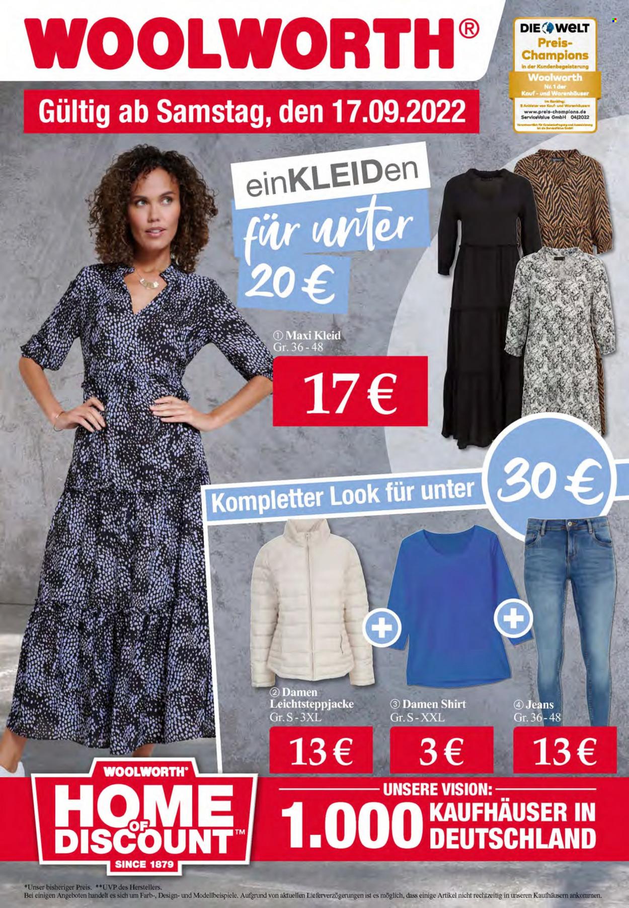 Woolworth Prospekte  - 17.09.2022 - 27.09.2022. Seite 1