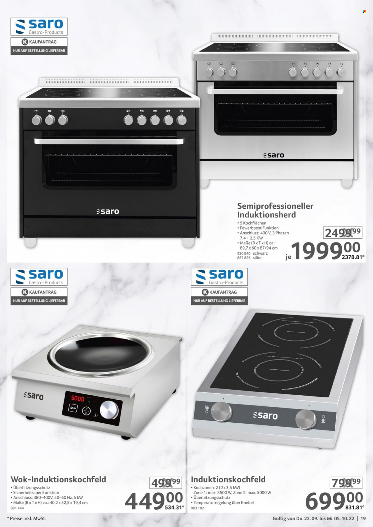 Selgros Prospekte  - 22.09.2022 - 5.10.2022. Seite 19