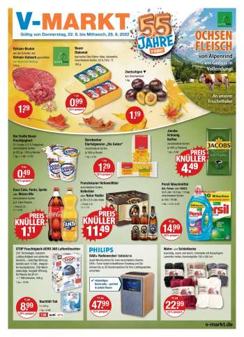 Prospekte V-Markt - 22.09.2022 - 28.09.2022.