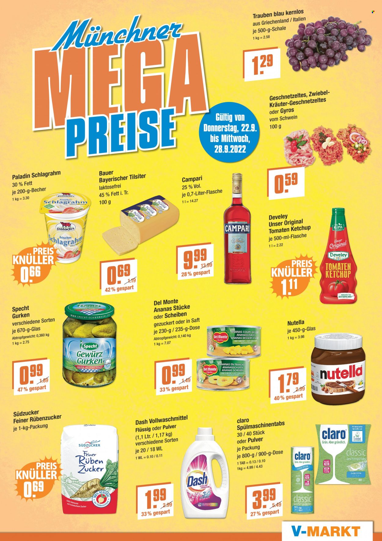 V-Markt Prospekte  - 22.09.2022 - 28.09.2022. Seite 1