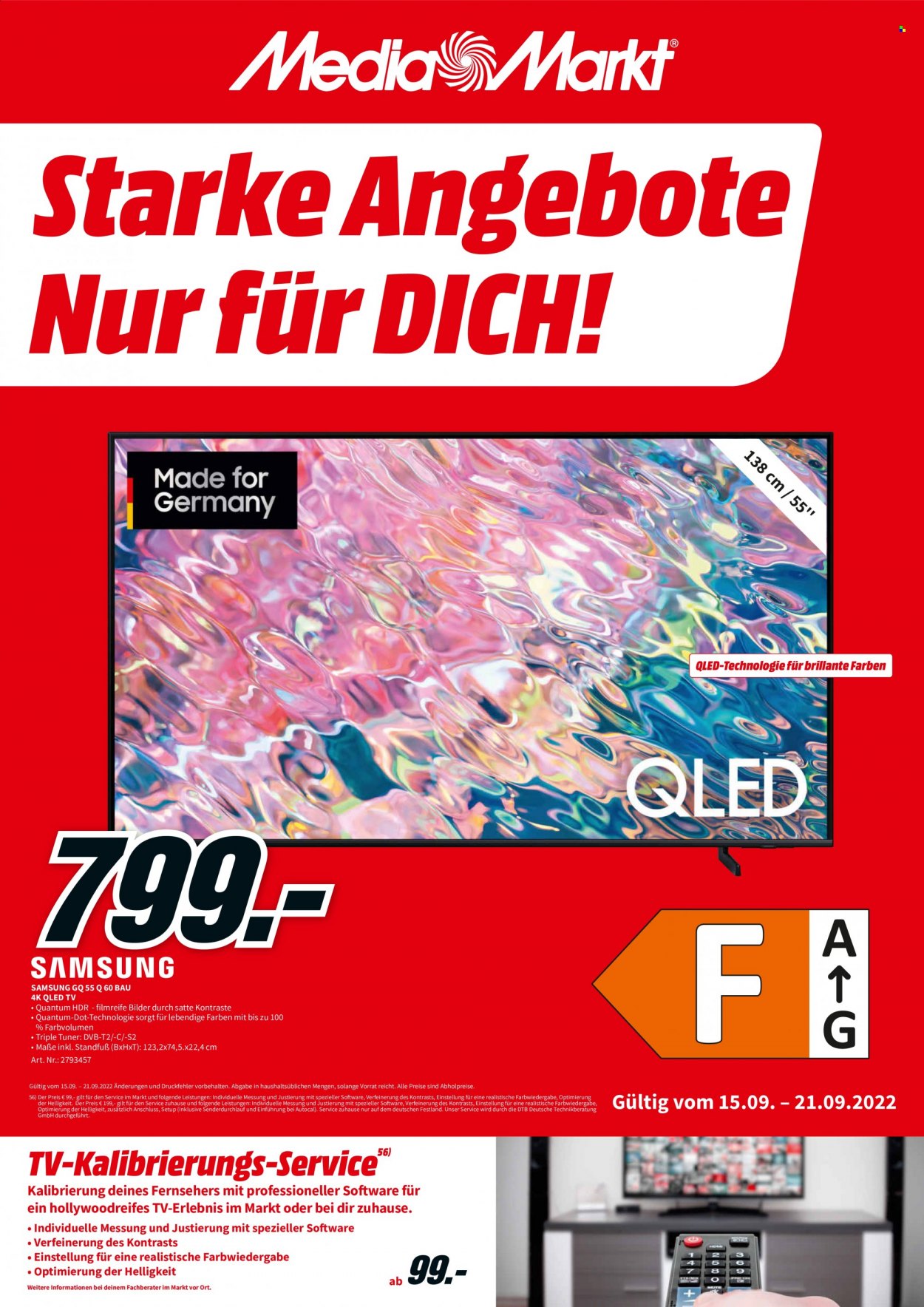 MediaMarkt Prospekte  - 15.09.2022 - 21.09.2022. Seite 1