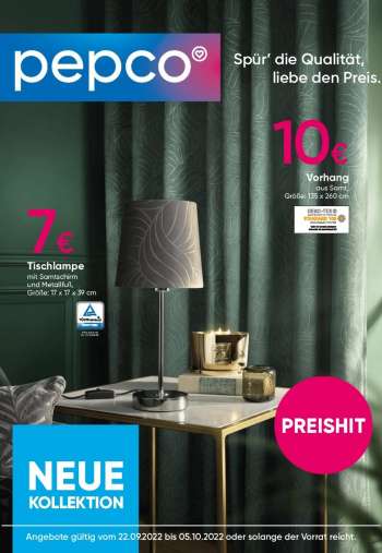 Prospekte Pepco - 22.09.2022 - 5.10.2022.