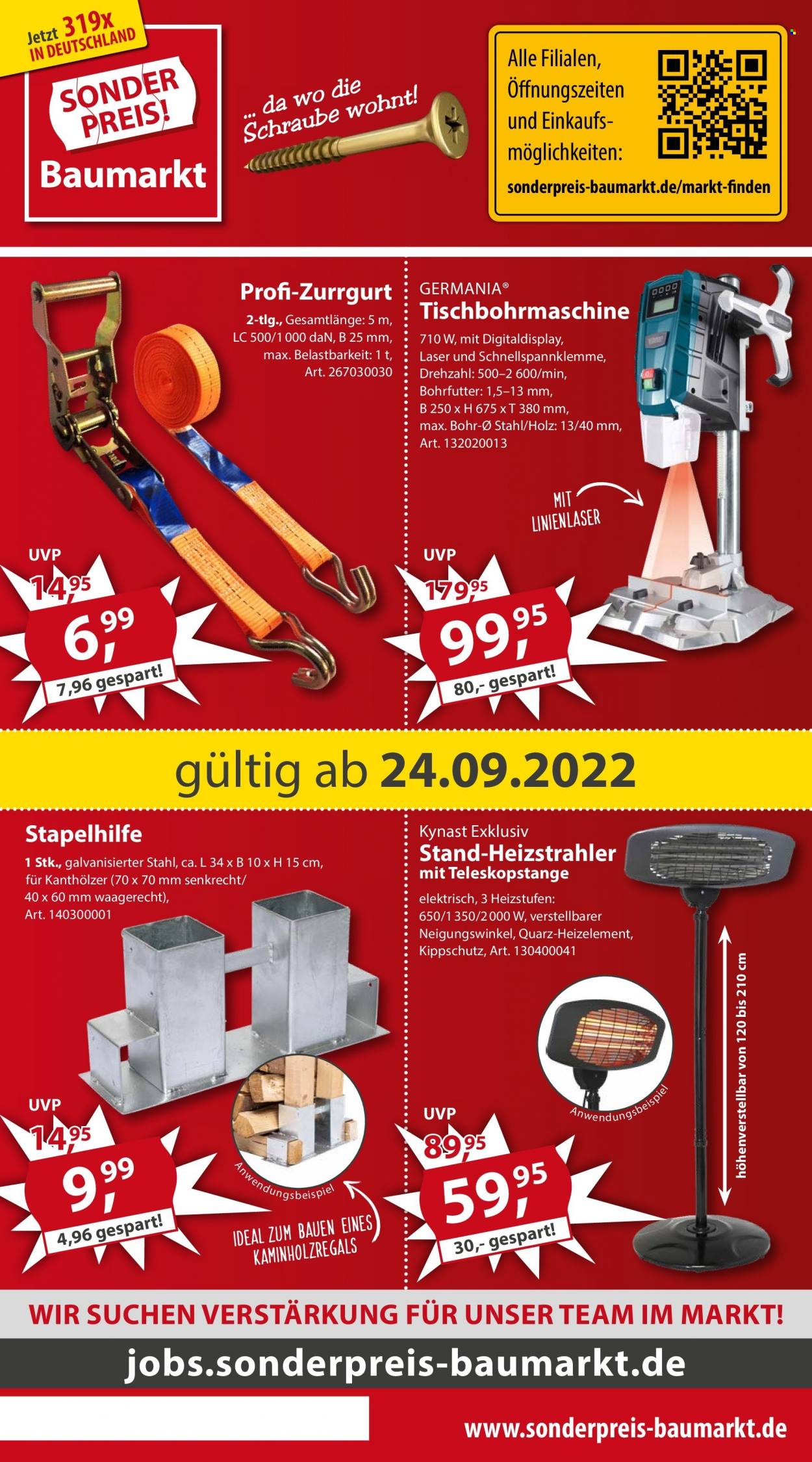 Sonderpreis-Baumarkt Prospekte  - 24.09.2022 - 30.09.2022. Seite 1
