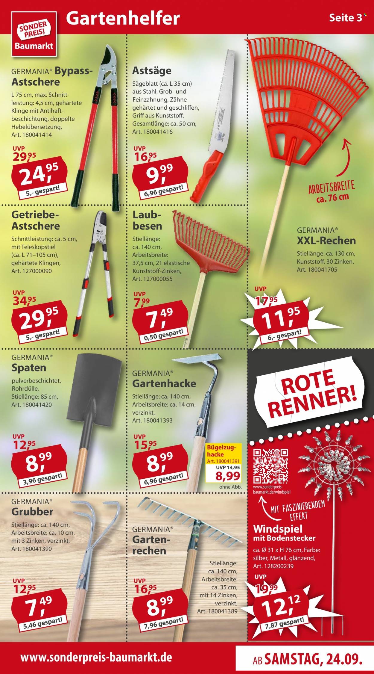 Sonderpreis-Baumarkt Prospekte  - 24.09.2022 - 30.09.2022. Seite 3