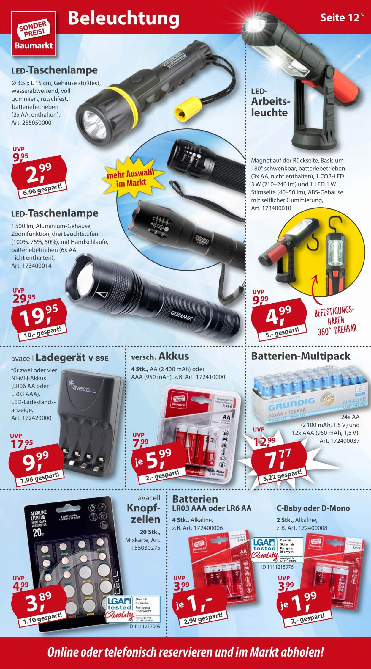 Sonderpreis-Baumarkt Prospekte  - 24.09.2022 - 30.09.2022. Seite 12