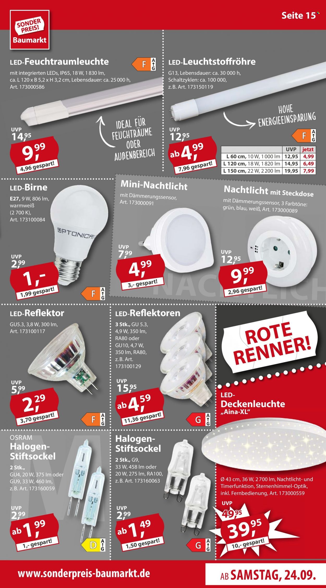 Sonderpreis-Baumarkt Prospekte  - 24.09.2022 - 30.09.2022. Seite 15