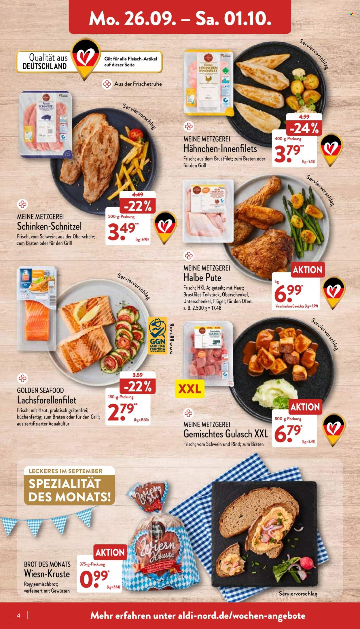 ALDI Nord Prospekte  - 26.09.2022 - 1.10.2022. Seite 2