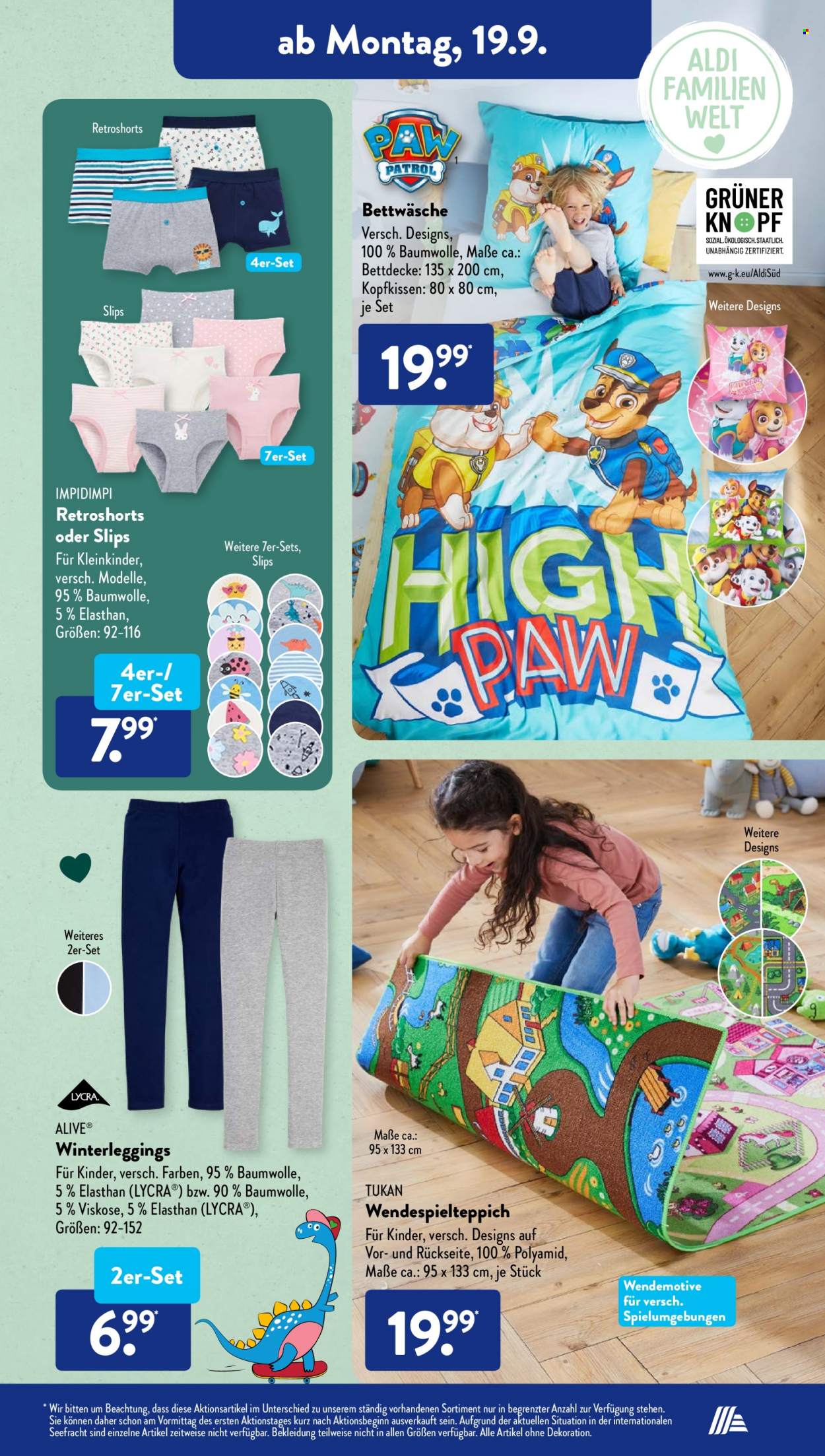 ALDI SÜD Prospekte  - 19.09.2022 - 24.09.2022. Seite 19