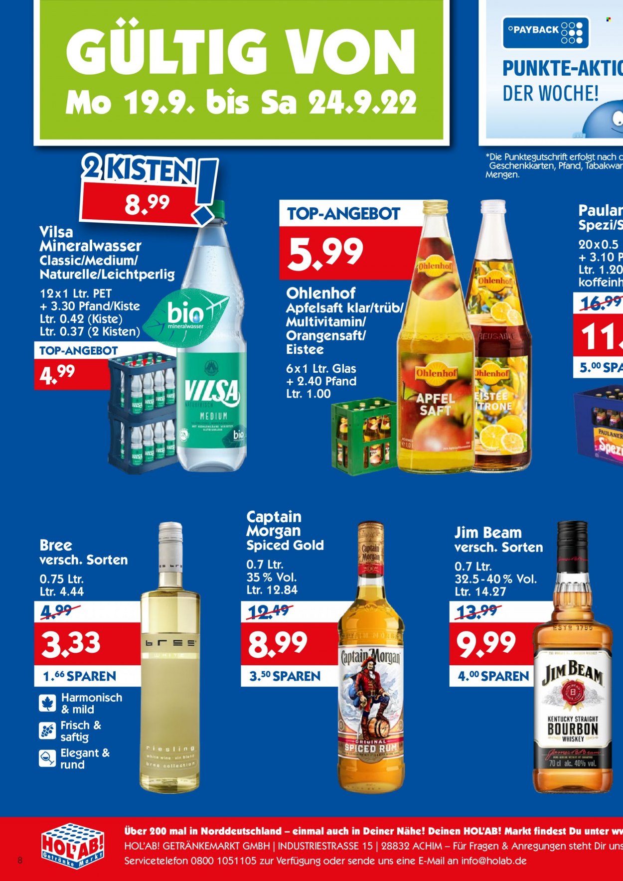 Hol'ab! Getränkemarkt Prospekte  - 19.09.2022 - 24.09.2022. Seite 2