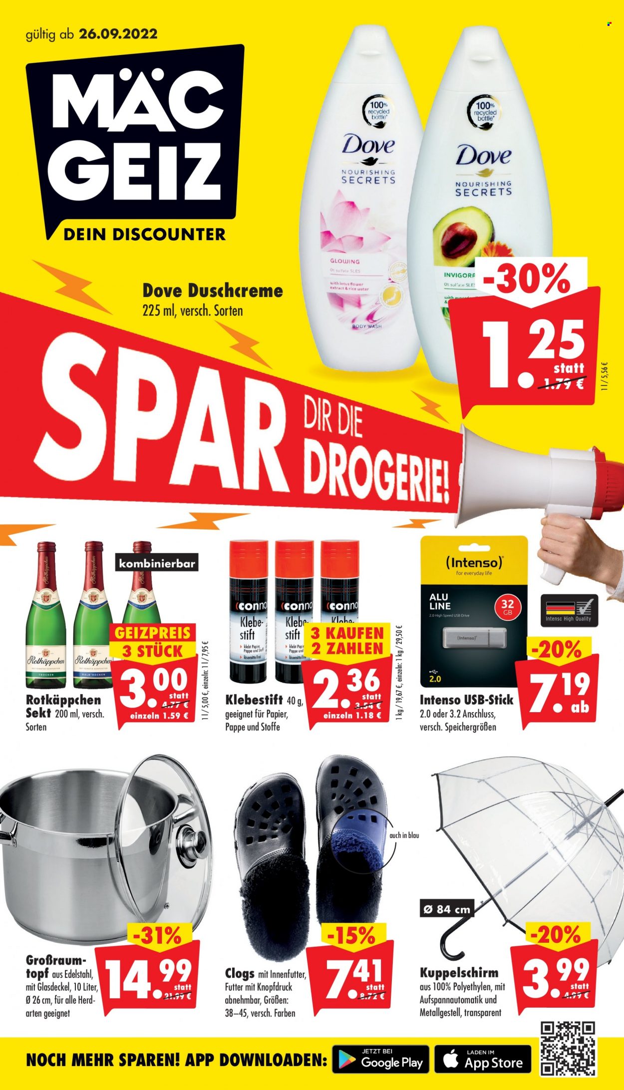 Mäc-Geiz Prospekte  - 26.09.2022 - 2.10.2022. Seite 1