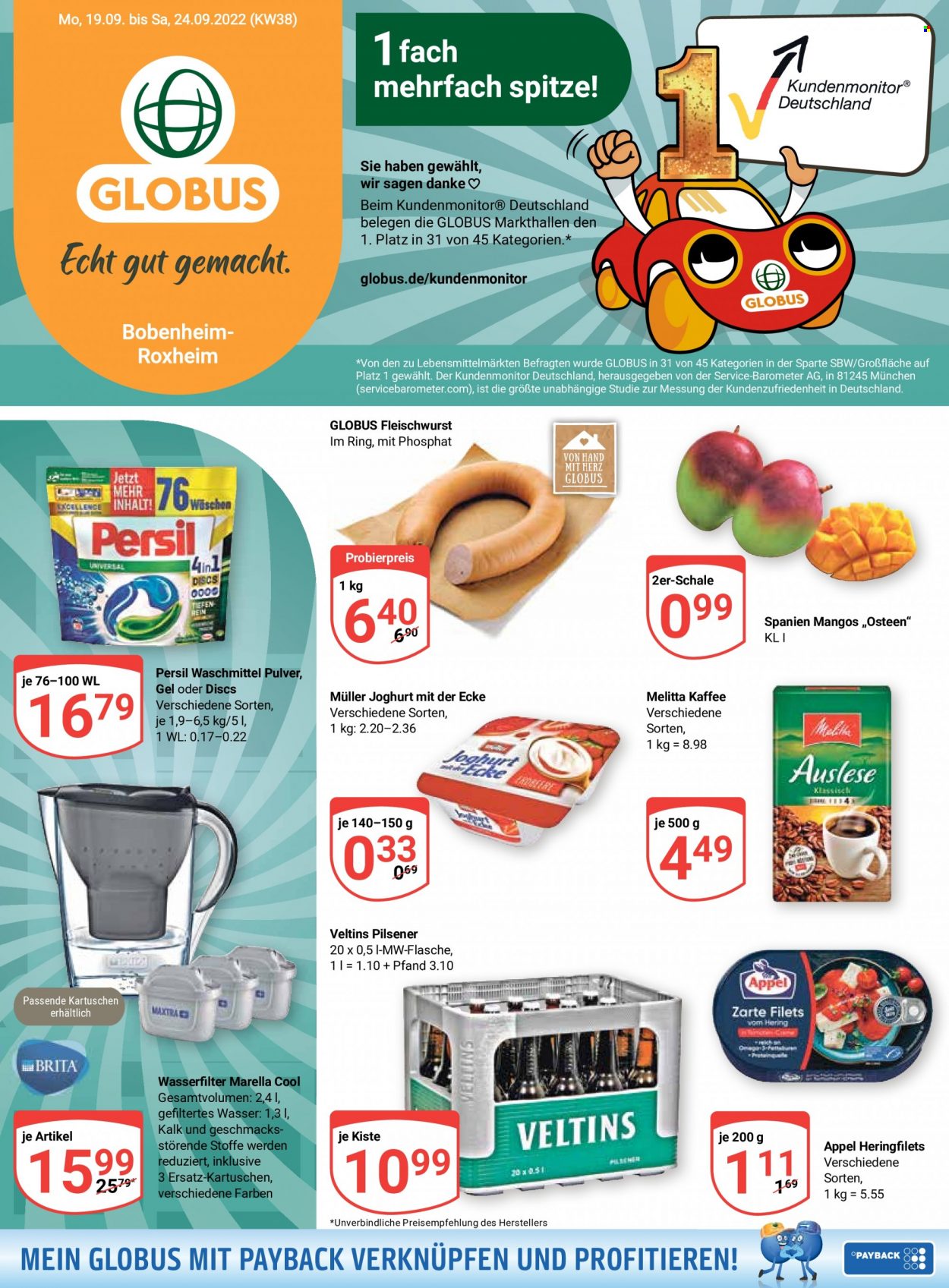Globus Prospekte  - 19.09.2022 - 24.09.2022. Seite 1