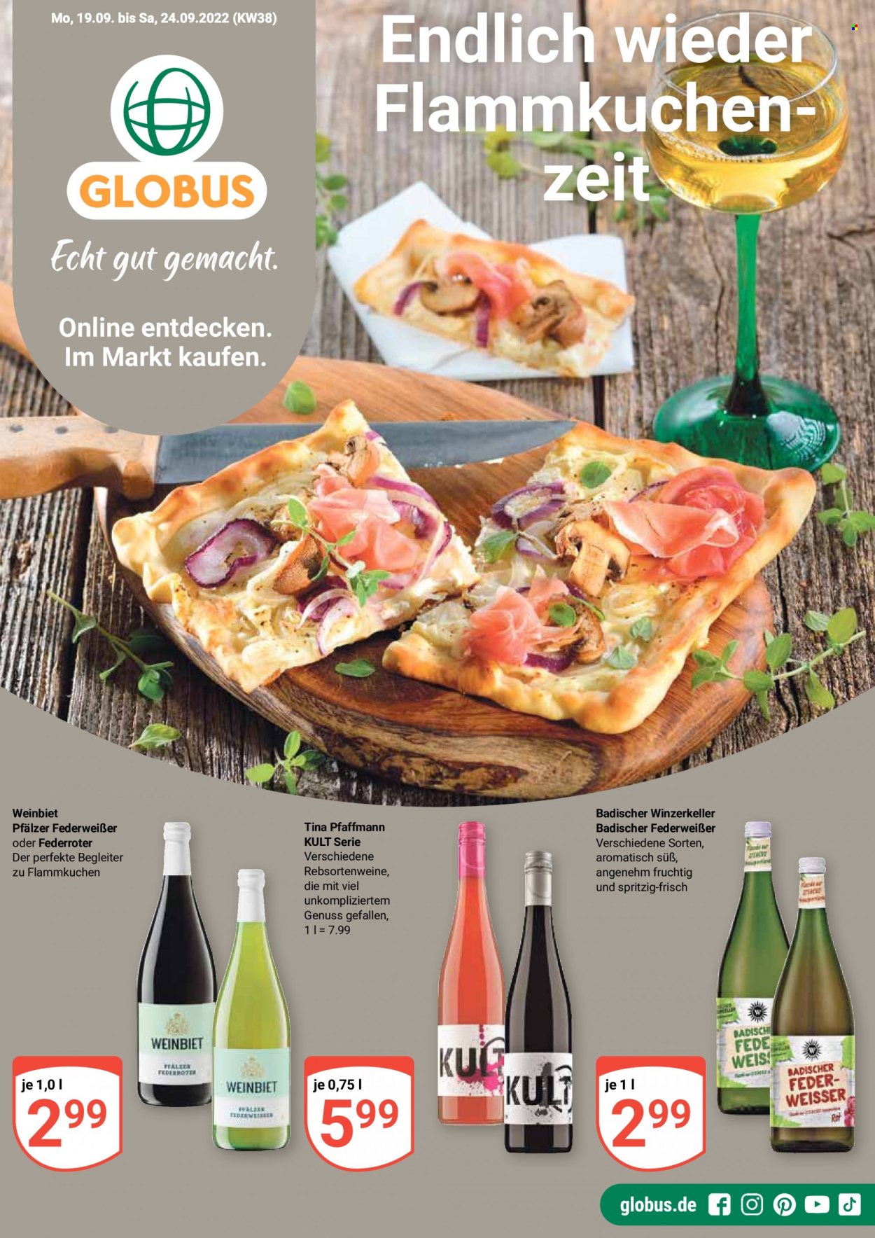 Globus Prospekte  - 19.09.2022 - 24.09.2022. Seite 1