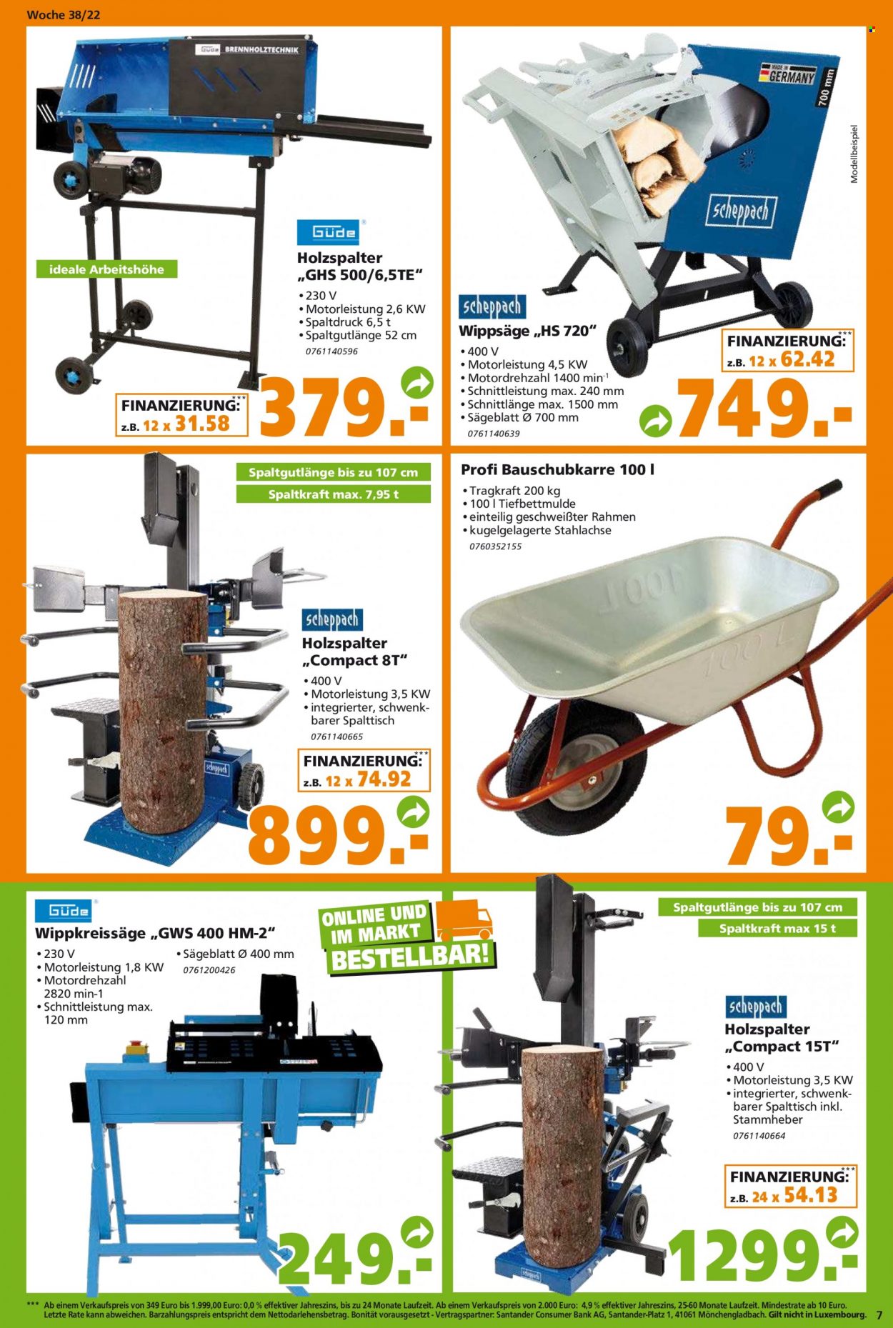 Globus Baumarkt Prospekte  - 19.09.2022 - 24.09.2022. Seite 7