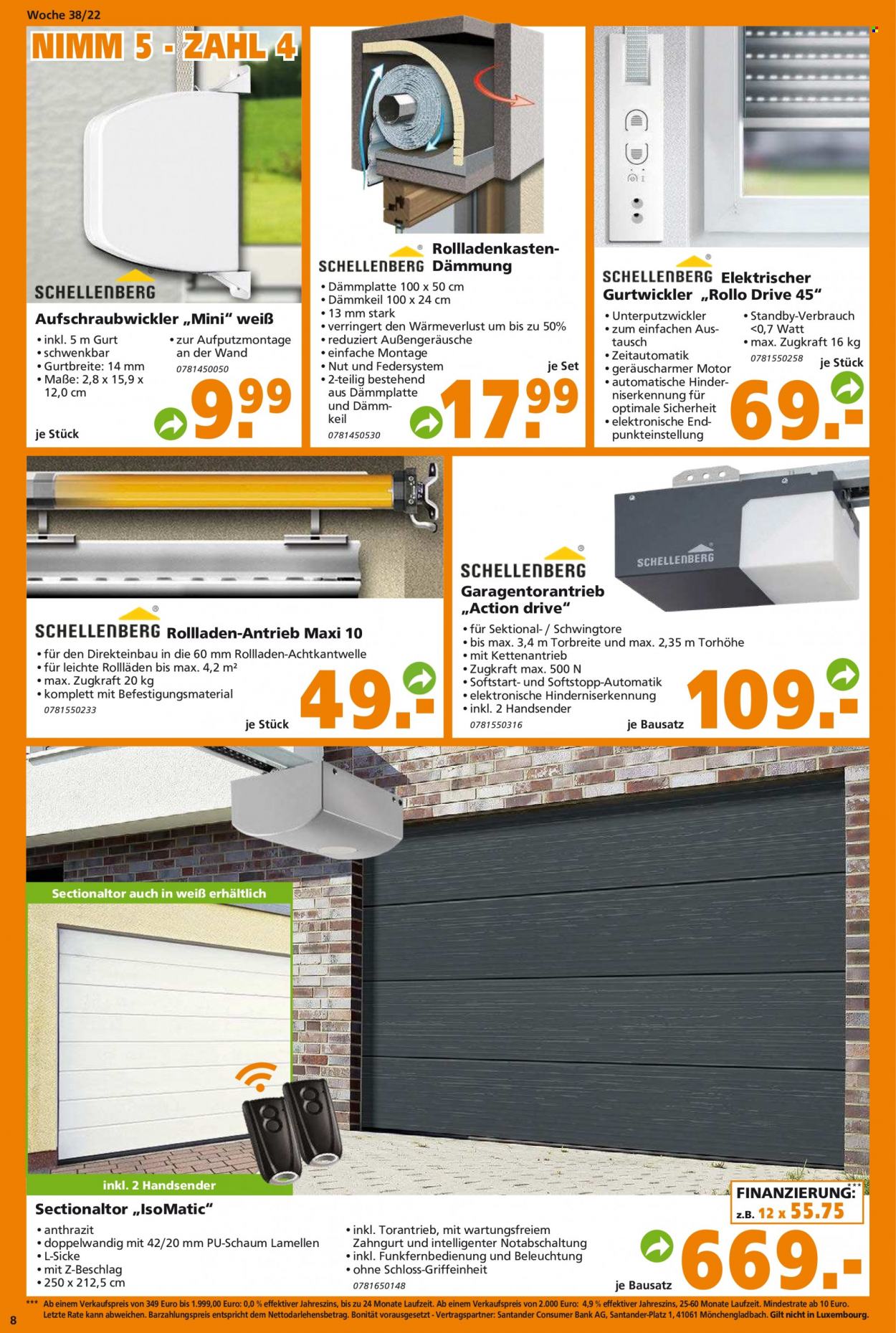 Globus Baumarkt Prospekte  - 19.09.2022 - 24.09.2022. Seite 8