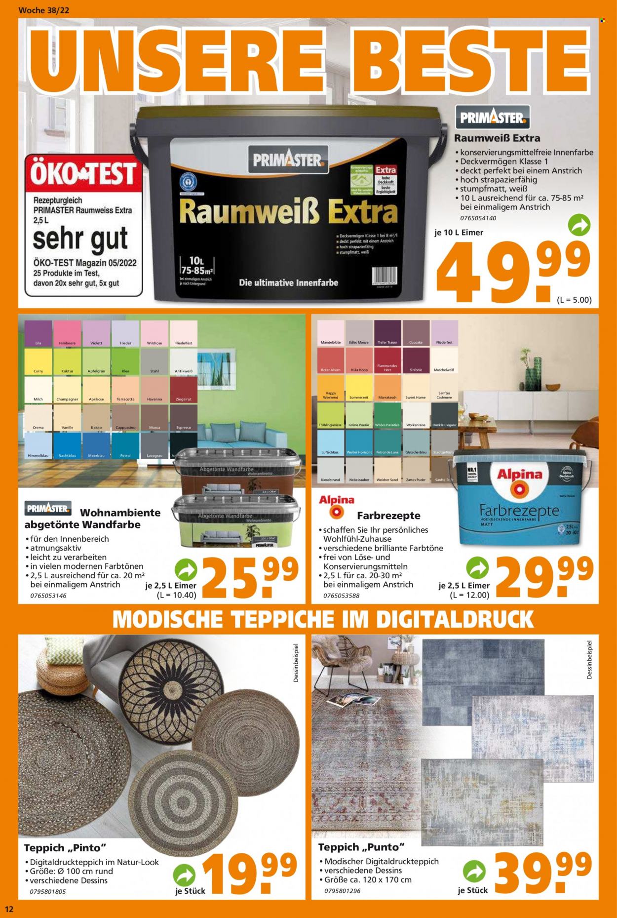 Globus Baumarkt Prospekte  - 19.09.2022 - 24.09.2022. Seite 12