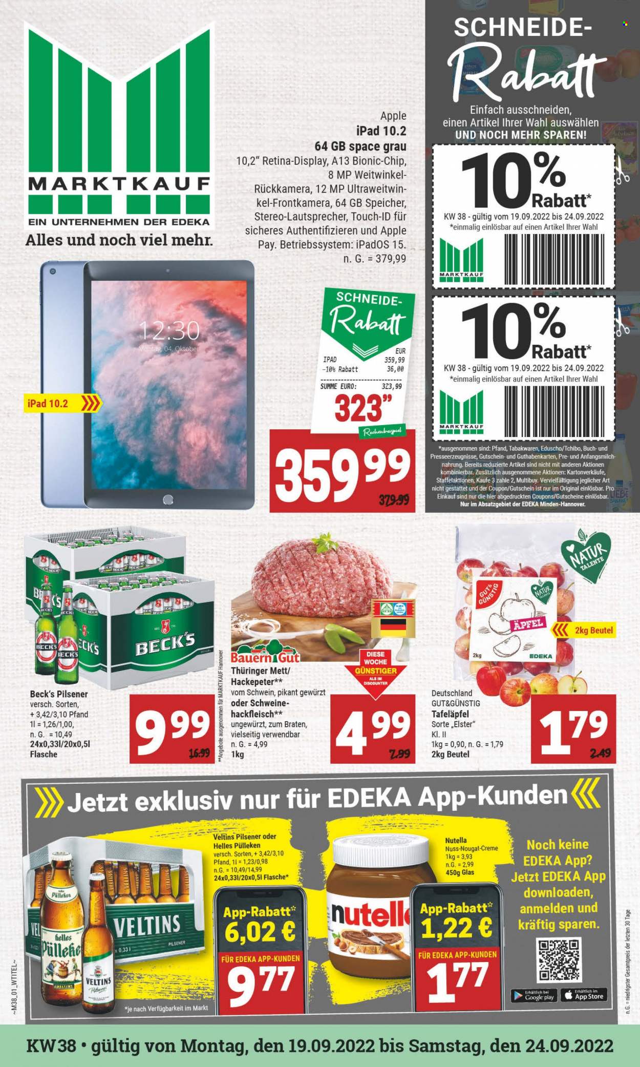Marktkauf Prospekte  - 19.09.2022 - 24.09.2022. Seite 1