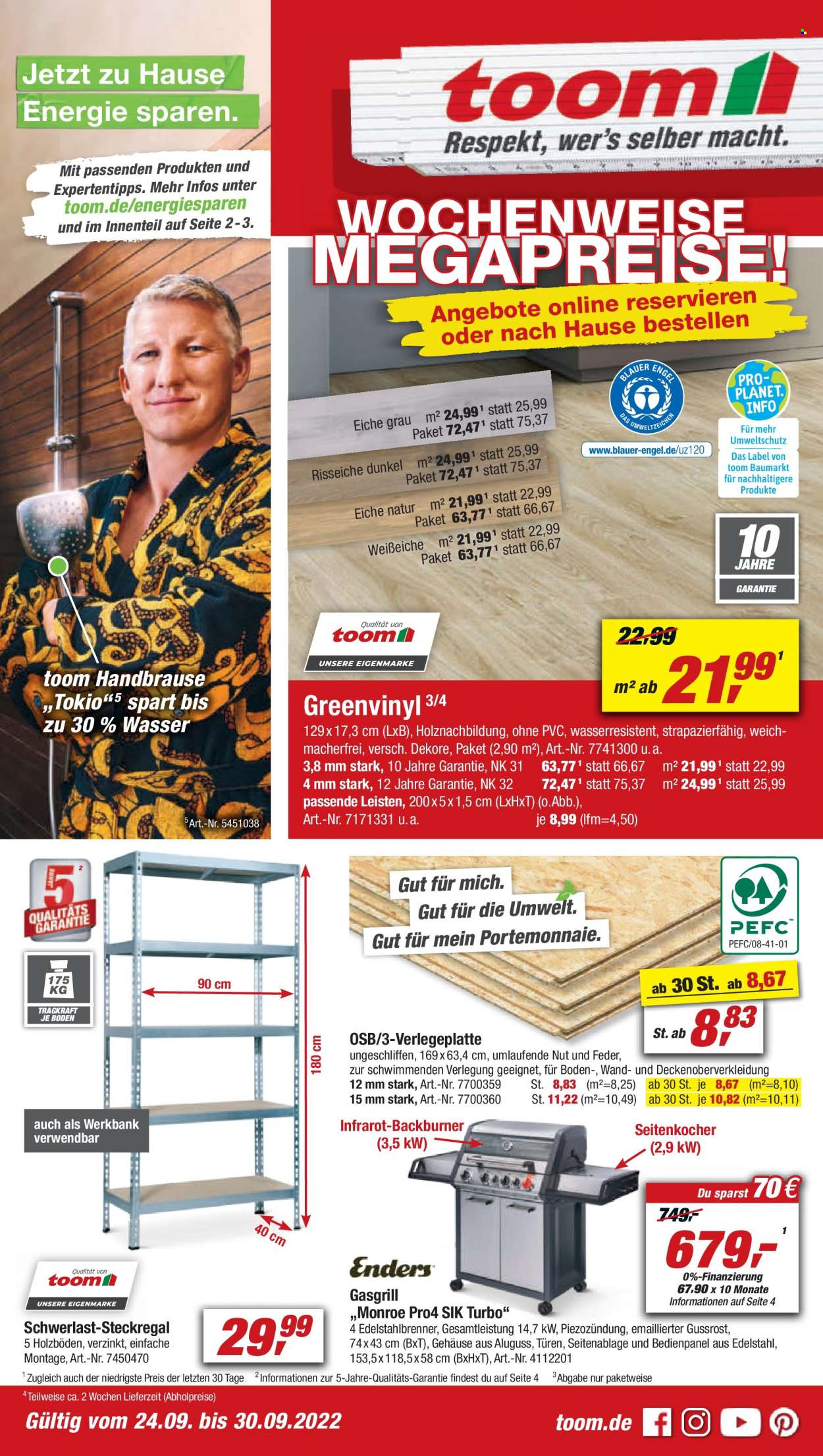 toom Baumarkt Prospekte  - 24.09.2022 - 30.09.2022. Seite 1