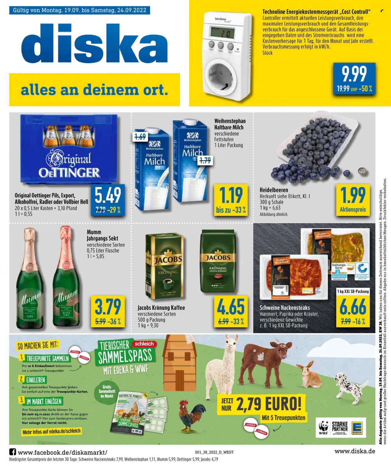 Diska Prospekte  - 19.09.2022 - 24.09.2022. Seite 1