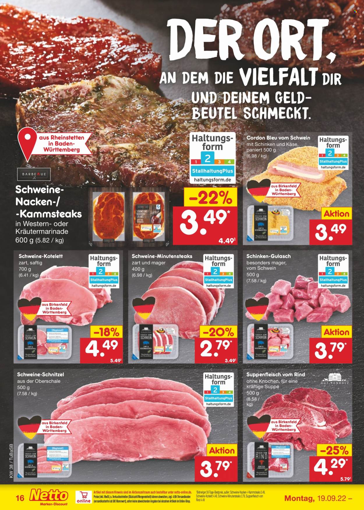 Netto Marken-Discount Prospekte  - 19.09.2022 - 24.09.2022. Seite 16