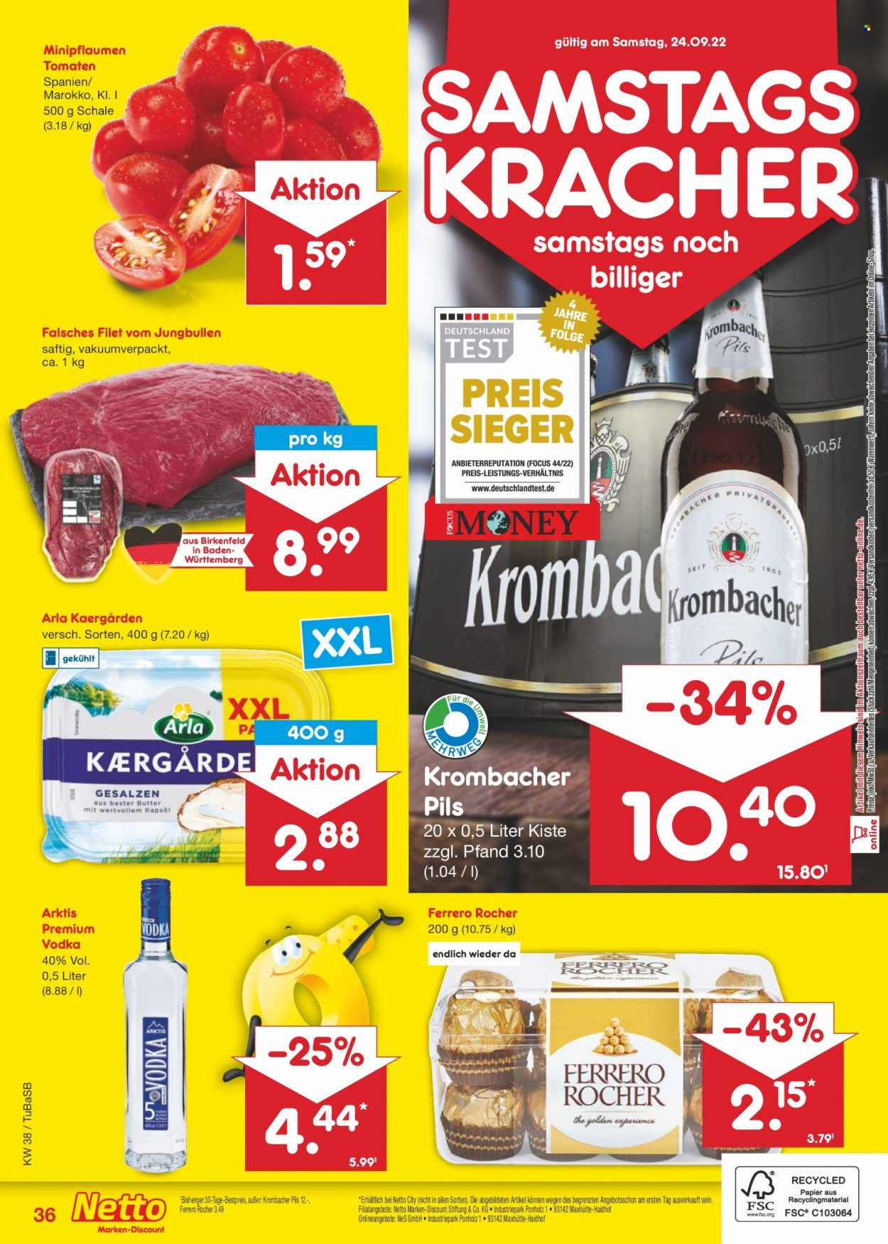 Netto Marken-Discount Prospekte  - 19.09.2022 - 24.09.2022. Seite 36