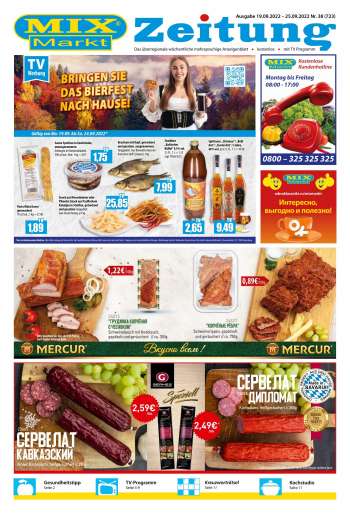 Prospekte Mix Markt - 19.09.2022 - 25.09.2022.