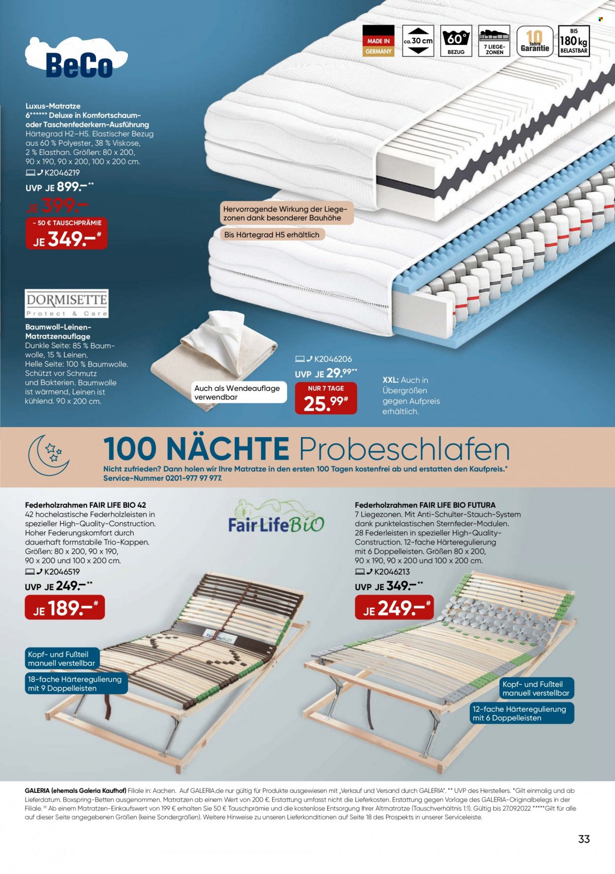GALERIA Karstadt Kaufhof Prospekte  - 21.09.2022 - 27.09.2022. Seite 33