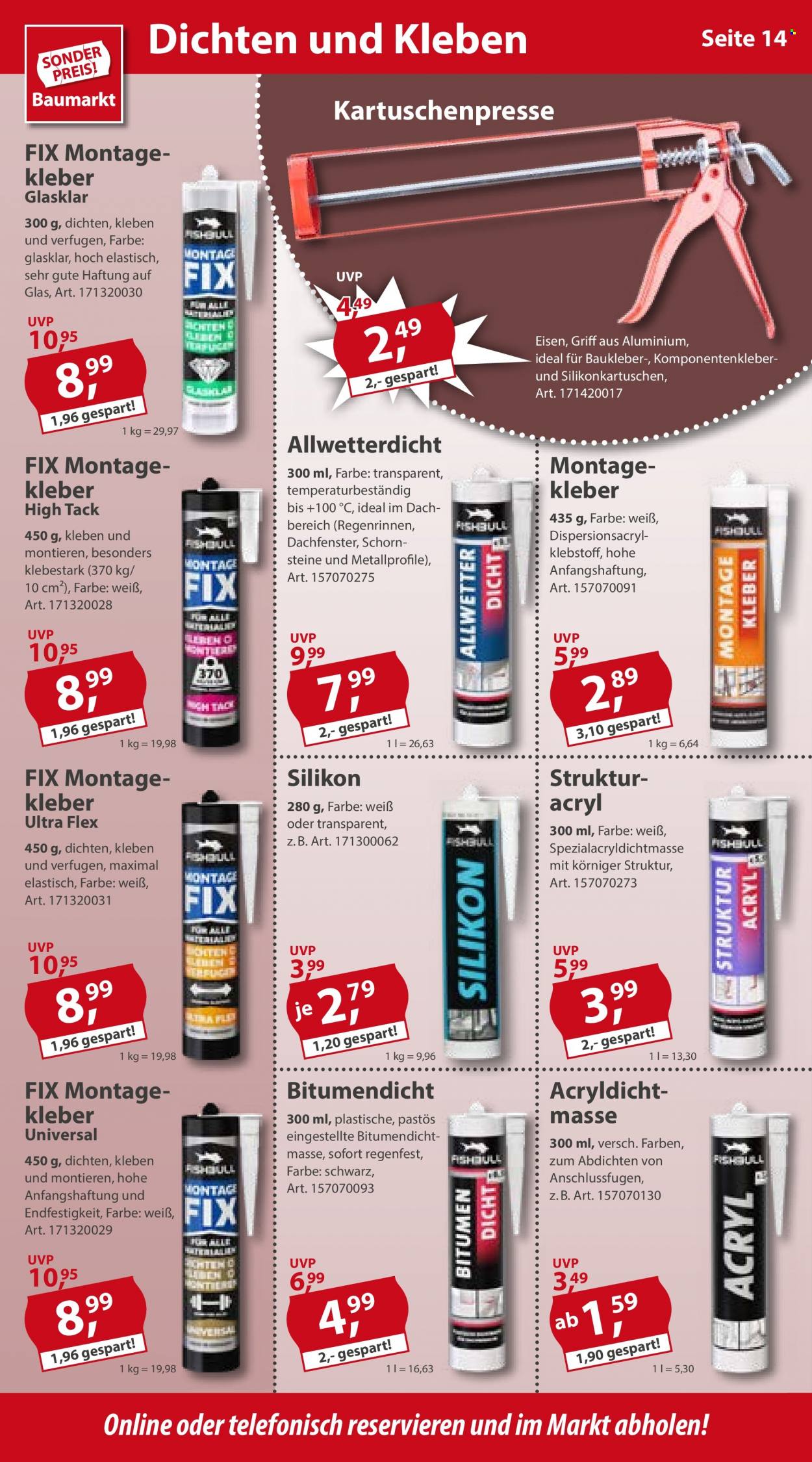 Sonderpreis-Baumarkt Prospekte  - 1.10.2022 - 7.10.2022. Seite 14