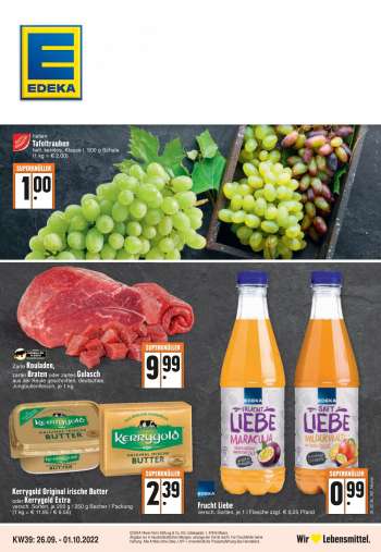 Prospekte Edeka - 26.09.2022 - 1.10.2022.