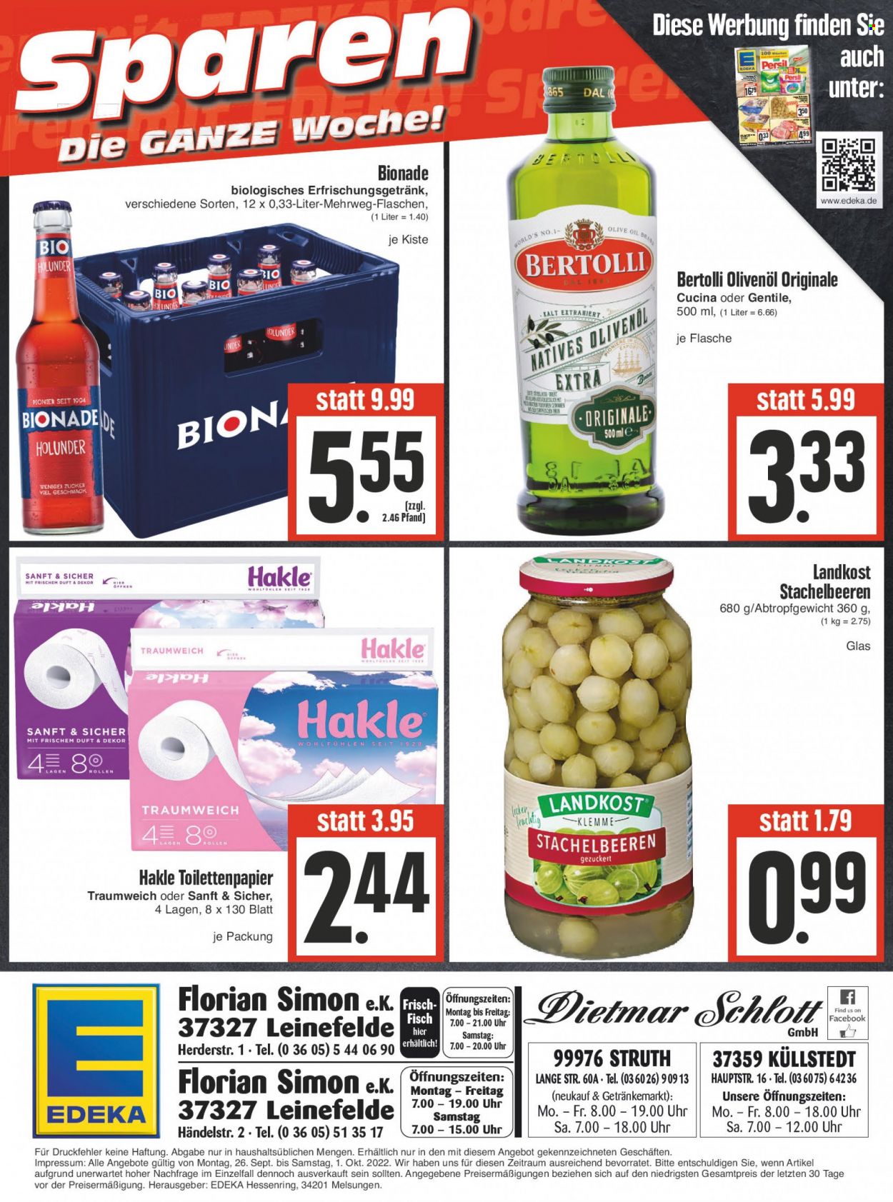 Edeka Prospekte  - 26.09.2022 - 1.10.2022. Seite 20