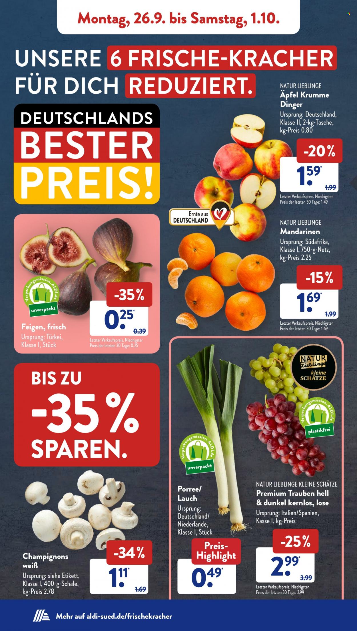 ALDI SÜD Prospekte  - 26.09.2022 - 1.10.2022. Seite 2