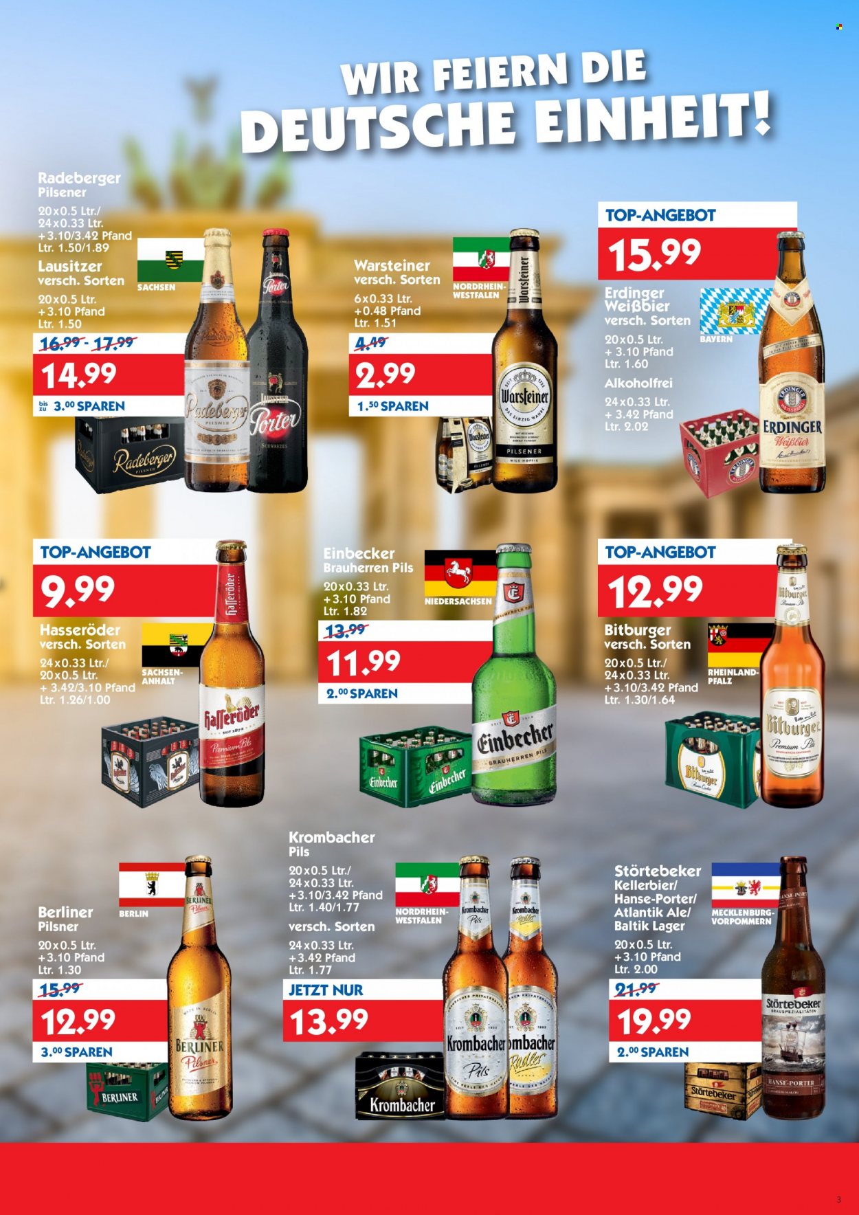 Hol'ab! Getränkemarkt Prospekte  - 26.09.2022 - 1.10.2022. Seite 3