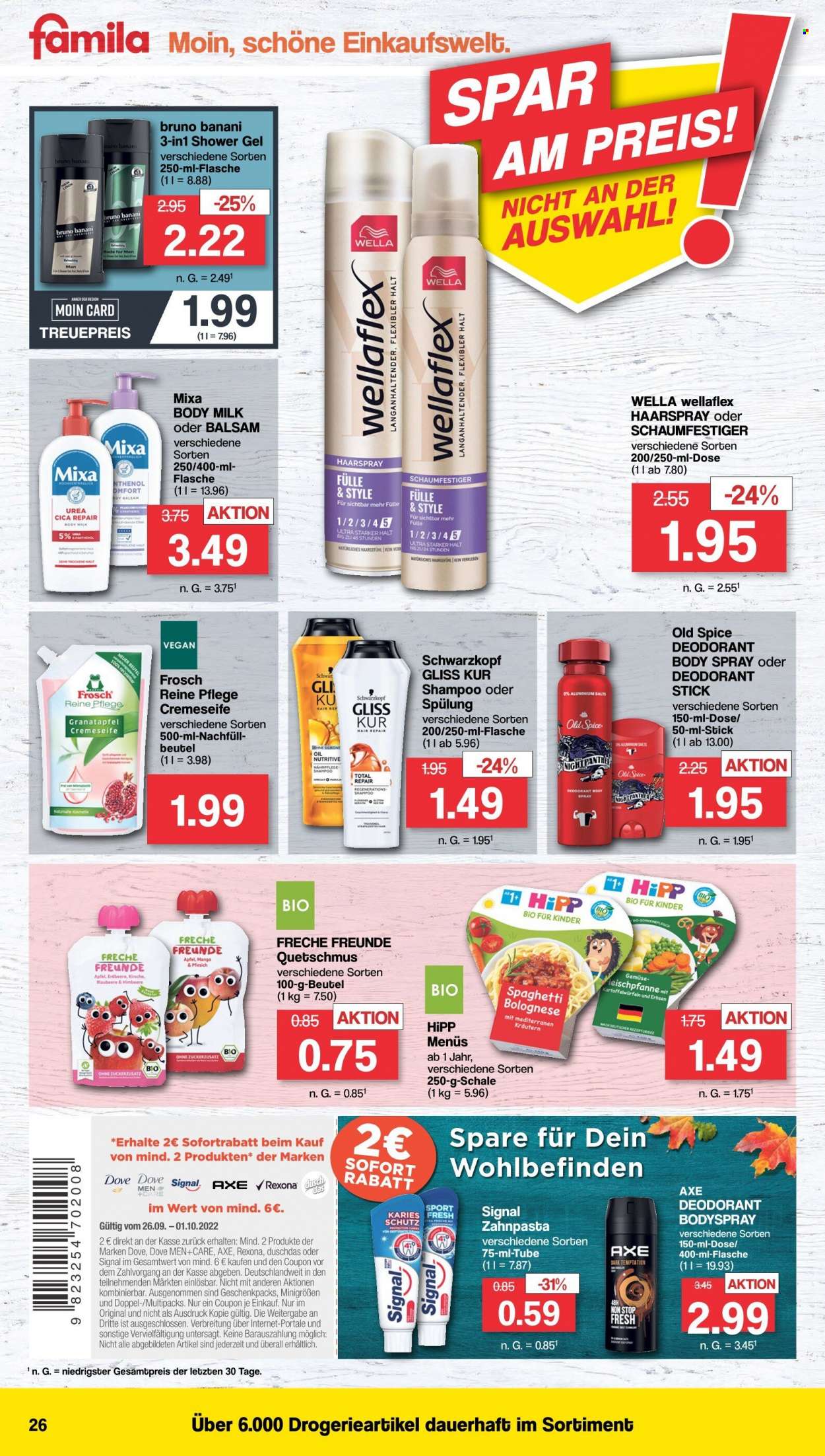 famila Prospekte  - 26.09.2022 - 1.10.2022. Seite 26