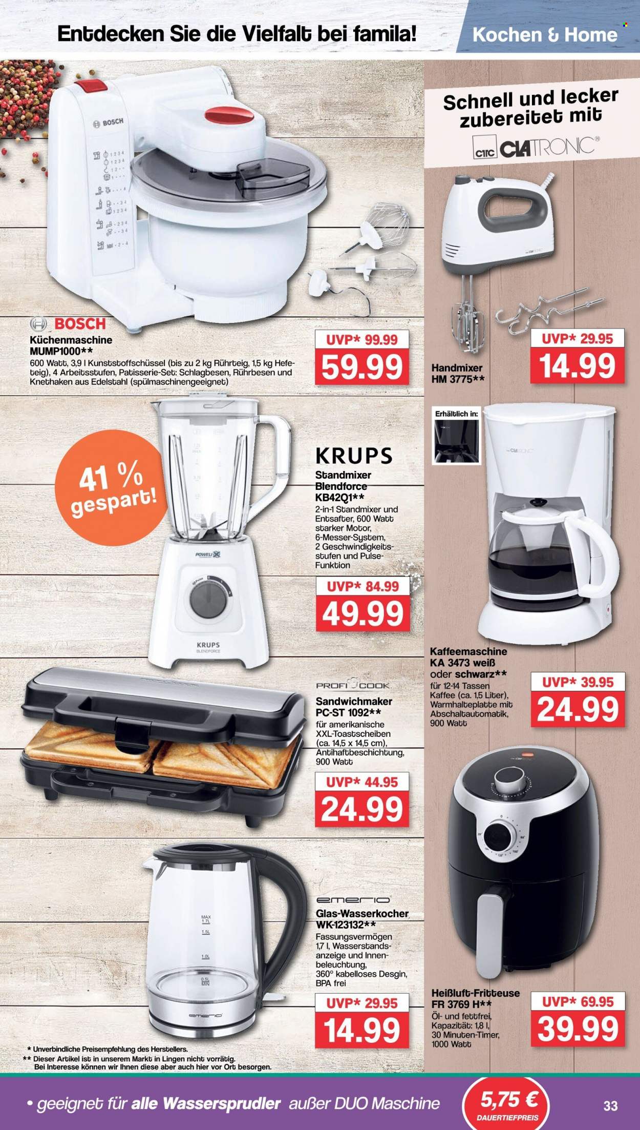 famila Prospekte  - 26.09.2022 - 1.10.2022. Seite 33